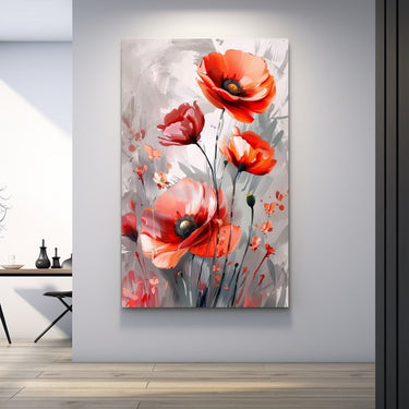 Large Red Flower Painting